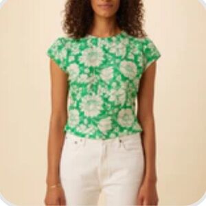 Amour Vert Shea Organic Cotton Blouse in Bloomsbury